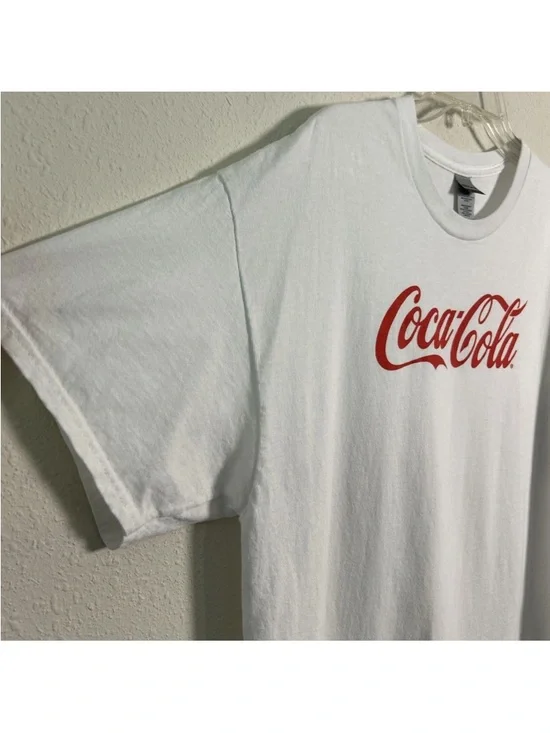 Coca-Cola Gildan Ultra Cotton Men's Size XL White T-Shirt Soda Pop Soft Drink - Picture 6 of 10